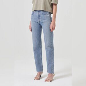 NWT - AGOLDE 90's Pinch Waist High Rise Straight in Ruminate, Size 30